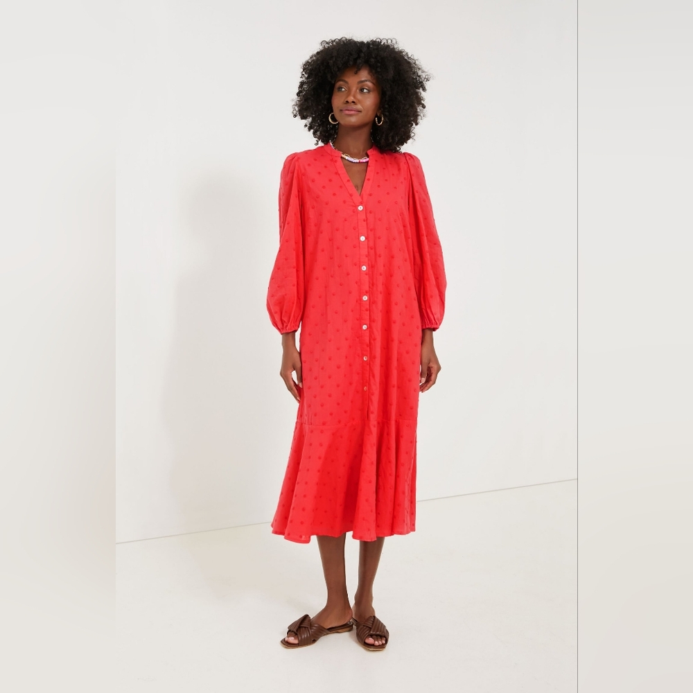 Pomander Place Rosso Leila Maxi Dress size Medium